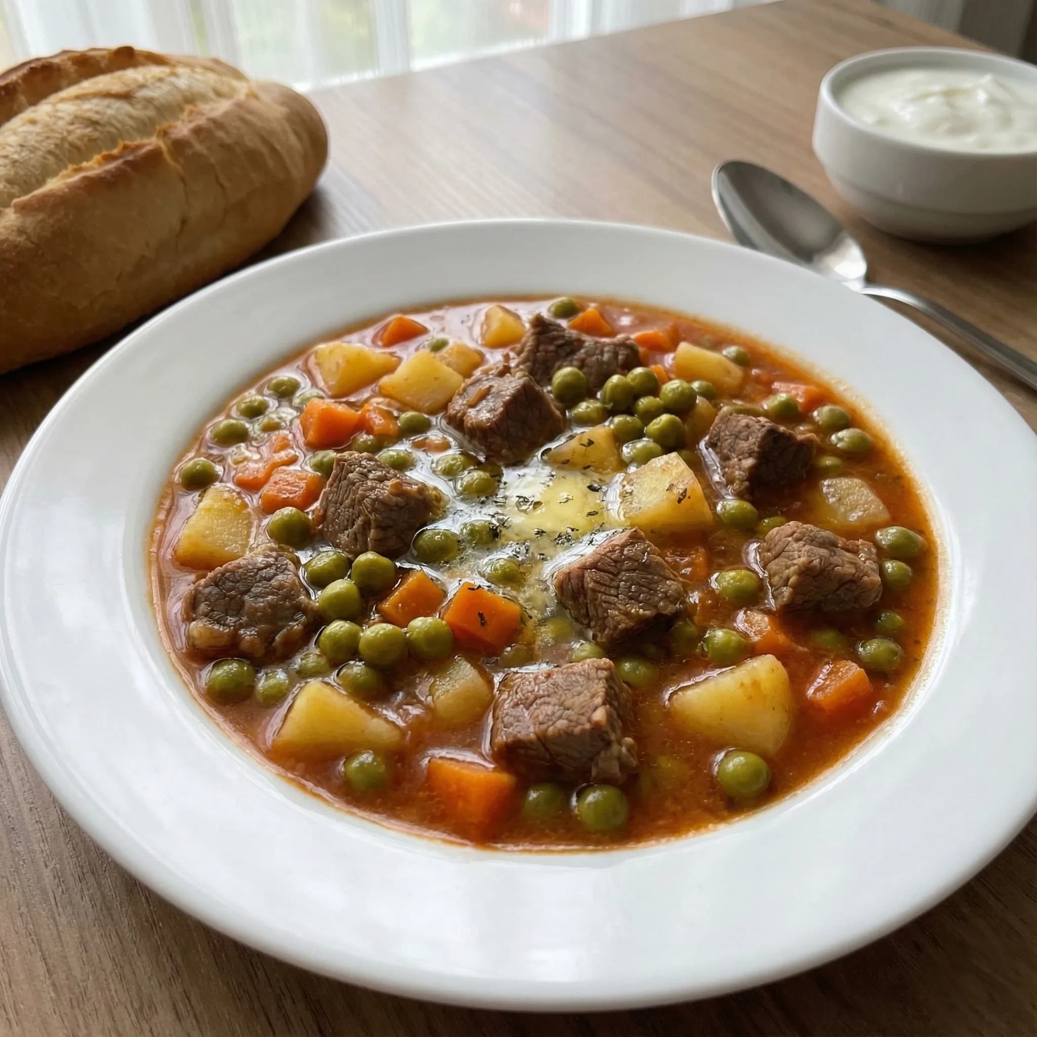 Etli Bezelye Yemeği